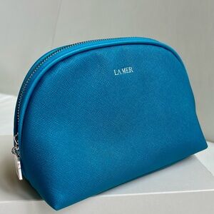 La Mer Blue Cosmetic Bag